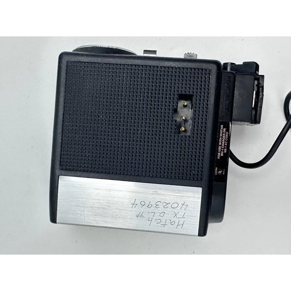 Vintage Vivitar 152 Electronic Flash With Leather Case & Sync Cord